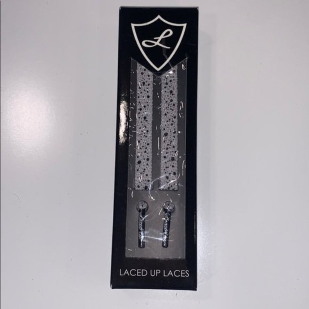 'Laced up Laces' Custom Shoelaces (Grey/MintGreen)